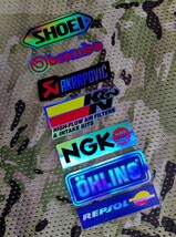 Bike & Helmet Laser Rainbow Sticker■レーザー“ホログラム”反射バイクステッカー#SHOEI#NGK●RS079/Laser×2枚セット：送料込み1199円_画像4