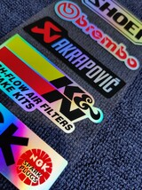 Bike & Helmet Laser Rainbow Sticker■レーザー“ホログラム”反射バイクステッカー#SHOEI#NGK●RS079/Laser×2枚セット：送料込み1199円_画像8