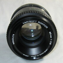 【送料無料】★希少レンズ★ 外観良 レストアベース MINOLTA ミノルタ MD VARISOFT ROKKOR 85mm F2.8【ジャンク】 _画像3