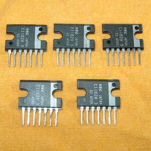 【即決・送料無料】 ジャンク品 パワーアンプ用 IC NEC C1182H（UPC1182H）５個セット【オーディオ・無線機 修理・補修用】