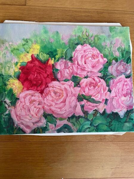 真作 油彩画 直筆サイン F6号 1号8万2千円の画家