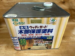 アウトレット品　木部保護塗料　ウッドデッキ 木部 防虫 防腐 防かび 水性塗料 水性ウッディガード 7L　チーク