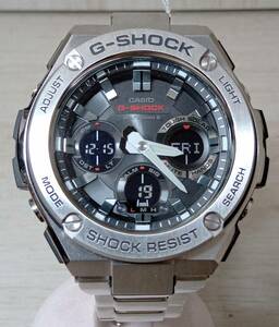 CASIO　カシオ　G-SHOCK　ジーショック　GST-W110D-1AJF 電波　タフソーラー　ブラック×シルバー　　店舗受取可