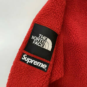 20AW Supreme THE NORTH FACE S Logo Hooded Fleece フリースNT620041 Mサイズ レッド シュプリーム ノースフェイスの画像7