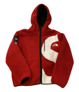 20AW Supreme THE NORTH FACE S Logo Hooded Fleece フリースNT620041 Mサイズ レッド シュプリーム ノースフェイス
