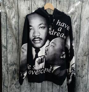 Supreme シュプリーム パーカー MLK hooded sweatshirt キング牧師 Sサイズ 黒ブラック