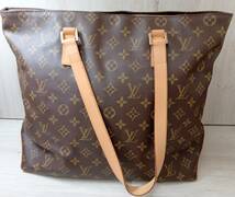 AI鑑定済 LOUIS VUITTON ルイ・ヴィトン モノグラム M51151 カバメゾ ブラウン トートバッグ レディースバッグ 保存袋付 店舗受取可_画像1