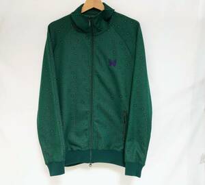 NEEDLES TRACK JACKET サイズL LQ224 総柄 GRN ニードルス トラックジャケット