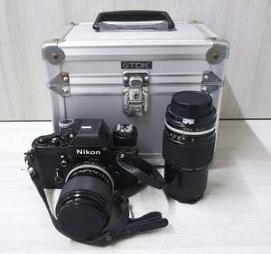 ジャンク Nikon F2 ＋ 43-86mm f3.5 ＋ 200m f4 一眼レフ レンズ カメラのシャッター切れたことのみ確認済 他全て未チェック 現状品