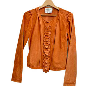 Ив Сен -Лорен Ева Сен -Лоран замшевый кожаный блузон размер 34 женского магазина доступно
