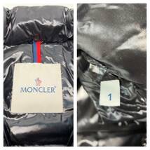 ☆ MONCLER モンクレール MOKA GIOBBOTTO ロングダウンコート ダウン90% フェザー10% サイズ1 S ブラック 冬_画像5