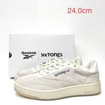 Reebok × SixTONES CLUB C 85 VINTAGE リーボック × ストーンズ クラブ C スニーカー コラボ RB00018 サイズ24.0cm_画像1