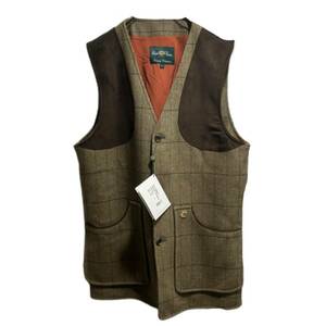 ALAN PAINE WOOL vest ウール切替ベスト Lサイズ アランペイン 店舗受取可