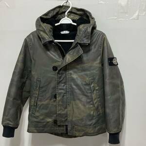 STONE ISLAND JUNIOR ストーンアイランドジュニア ブルゾン ジャケット フーデッドアウター 10/140 カモフラージュ柄