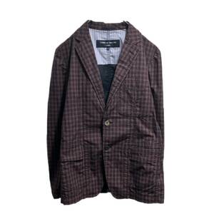 10ss COMME des GARCONS HOMME check tailored jacket チェックテーラードジャケット Sサイズ コムデギャルソンオム