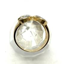 K18／Pt900 ＃11.5 ／ダイヤ0.20ct／6.4g リング_画像4