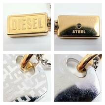 DIESEL ピアス ネックレス 5点セット まとめ売り ステンレス ディゼール クロス ファスナー ネームタグ ドッグタグ_画像7