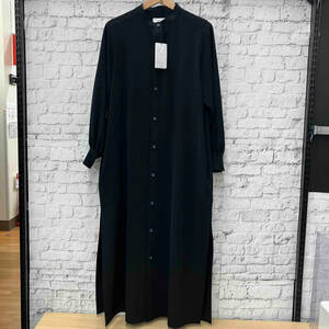 HYKE MAXI SHIRT DRESS BLACK 2023AW ハイク マキシ シャツ ドレス ワンピース ブラック 16180-0101 サイズ1