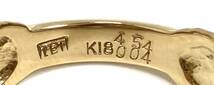 K18 750 天然アメジスト4.54ct ダイヤ0.04ct リング 指輪 8.5g #14 ソーティング付き_画像6