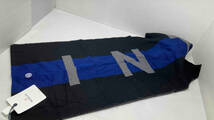 ★ MONCLERモンクレール INTER MILANO SCARF ストール マフラー 羊毛98% ナイロン2% 保存袋あり タグ付き ブルー×ブラック 冬_画像3