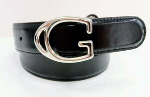 【最終値下げ！】GUCCI ベルト 黒 ブラック×シルバー245860・525040 レザー 表記サイズ90・36 全長102センチ 服飾小物