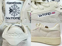 Reebok × SixTONES CLUB C 85 VINTAGE リーボック × ストーンズ クラブ C スニーカー コラボ RB00018 サイズ23.5cm_画像7