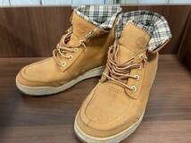 Timberland ティンバーランド　イエロー Timberland 32546 5422 イエロー　チェック柄　その他ブーツ　サイズ26㎝_画像1