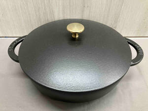 STAUB 24cm ブレイザー　黒　フランス製　両手鍋