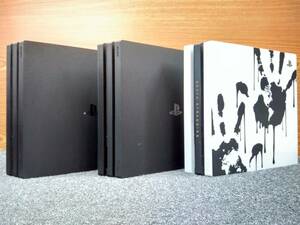 鴨BY【初期化済み】PS4本体 まとめ売り3台セット [CUH-7100B/7200B/7200C] デス・ストランディング SONY PlayStation