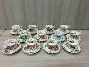 【廃盤品】Royal Albert カップ&ソーサー 12ヶ月セット FLOWER OF THE MONTH