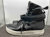 NIKE Special Field Air Force 1 premium ナイキ エアフォース ワン AJ0963-001 ハイカットスニーカー サイズ23cm ブラック 黒 エナメル_画像3