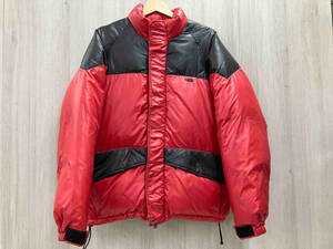 A BATHING APE down jacket S size red × black URSUS BAPE A Bathing Ape 