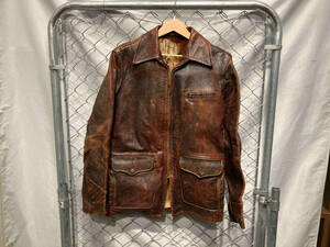 40-50s HERCULES CONMAR ZIP Leather Jacket ヘラクレス レザージャケット ブラウンベース