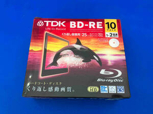 美品 未開封品 TDK 録画用ブルーレイディスク BD-RE 25GB 1-2倍速 ホワイトワイドプリンタブル 10枚 5mmスリムケース BEV25PWA10A