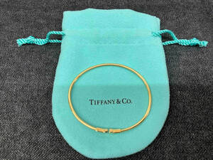 TIFFANY＆Co.（T＆Co.）Tワイヤーバングル K18 約16cm 約5.7g