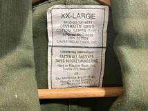 U.S. ARMY ミリタリージャケット カバーオール XXL 8405-00-131-6511 カーキ コットン 綿 Vintage ヴィンテージ アメリカ軍_画像3