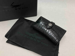 [ box attaching ]FUNNYfa knee key case crocodile wani leather made in Japan black store receipt possible 