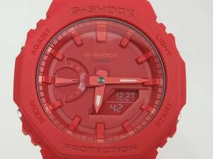 CASIO G-SHOCK GA-2100-4AJF 時計 カシオ ジーショック 赤文字盤 クォーツ メンズ 腕時計