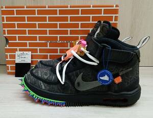 NIKE × Off-White/ナイキ×オフホワイト/スニーカー/DO6290-001/AIR FORCE 1 MID SP BLACK/ブラック系/26cm