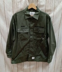 WTAPS 22SS BUDS LS COTTON TWILL 長袖シャツ ワークシャツ 01(S) 221BRDT-SHM02 カーキ ダブルタップス コットン メンズ ストリート