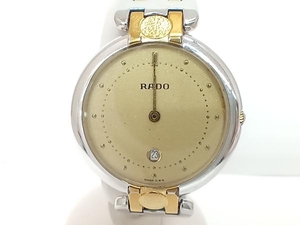 ジャンク 1円 RADO 160.3568.2 3239※※※※ ゴールド文字盤 ラドー クォーツ