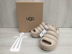 【箱・タグ付き】UGG W AWW YEAH アグ アーイヤー サンダル 1136762 サイズ23cm ベージュ マジックテープ 厚底 ハイソール