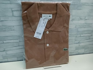 美品 LACOSTE ラコステ ブラウン L1212LJ-99 定番 ポロシャツ 半袖 新品タグ付き