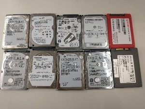 ジャンク 大特価 動作品 HDD SSD まとめ売り 10枚組 PC分解品