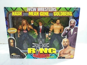 フィギュア WCW WRESTLERS RING ANNOUNCER series NASH MEAN GENE GOLDBERG 内箱破れあり