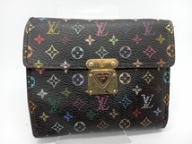 LOUIS VUITTON モノグラム・マルチカラー TH0095 ポルトフォイユ・コアラ 二つ折り財布 ブラック M58015_画像1