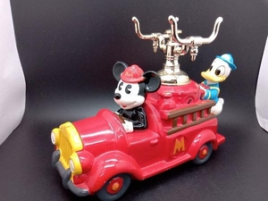 Disney 電話 受話器置き 保留音(イエスタデイ) ミッキー&ドナルド 消防車 陶器 オルゴール