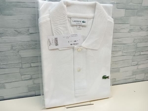 美品 LACOSTE ラコステ ホワイト L1212LJ-99 定番 半袖 ポロシャツ 新品タグ付き