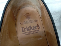 TRICKER'S JAMES トリッカーズ コインローファー レザーシューズ メンズ ブラック ビジネス フォーマル サイズ9.5 イングランド製 状態考慮_画像6