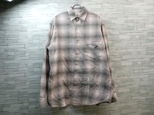 Ron Herman ロンハーマン Ombre Checked Shirt 3820700128 チェックシャツ 長袖シャツ ピンク